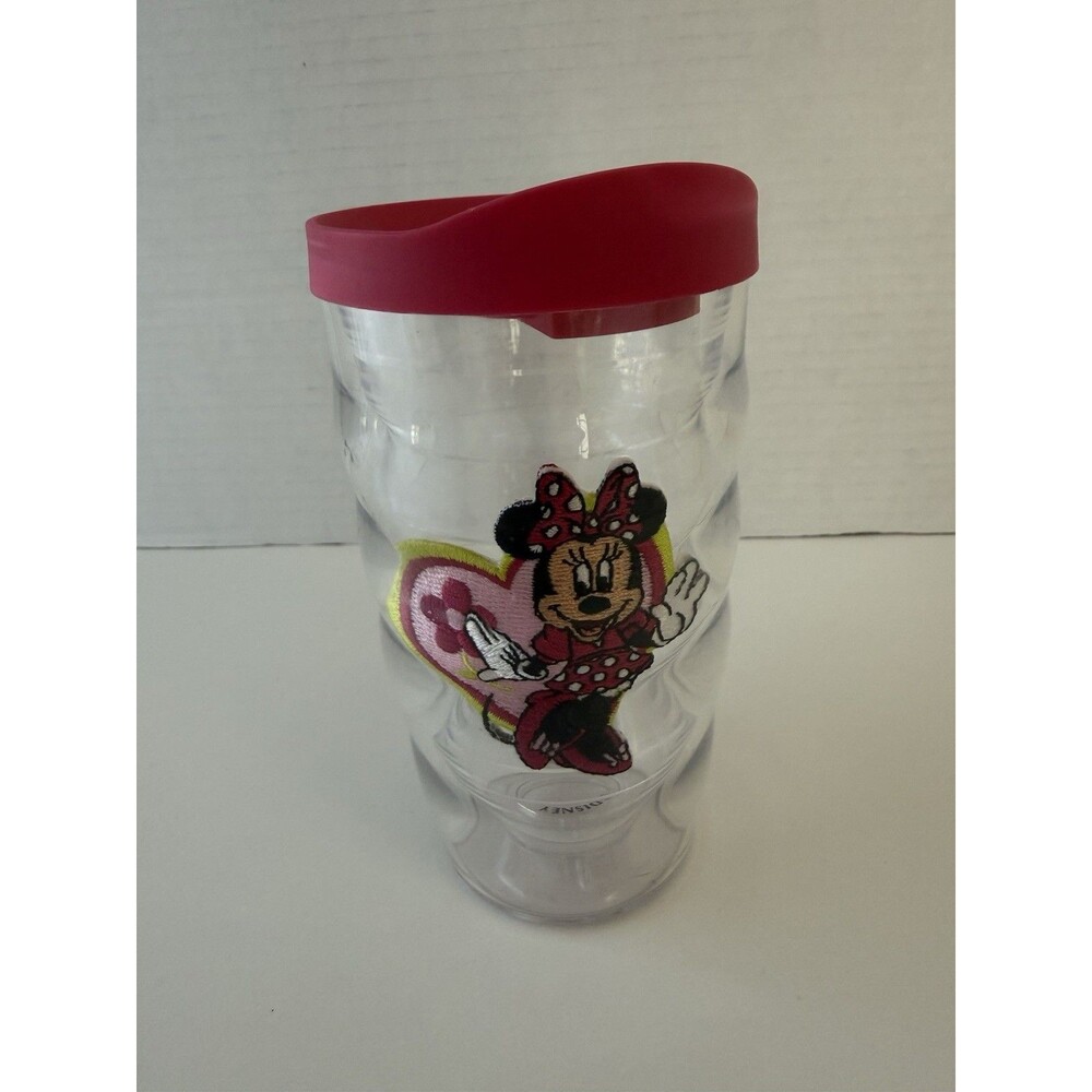Disney Minnie Mouse Tervis Tumbler Lid Heart 10 Ounces appliqué
